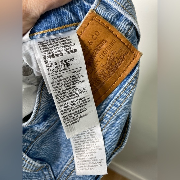 Levi's Premium Wedgie Straight Fit High Rise Jeans Size 26 Stretch Button fly - Picture 7 of 9